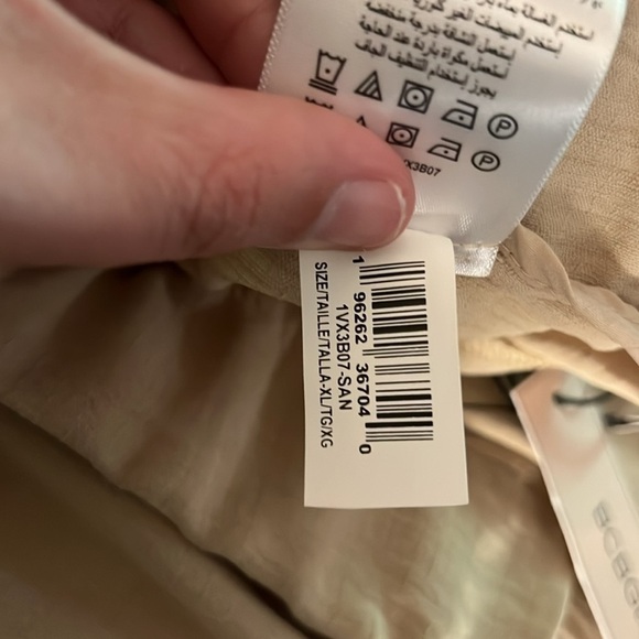 NWT BCBGeneration Wide Leg Palazzo Pants in Tan Size XL - Picture 8 of 9